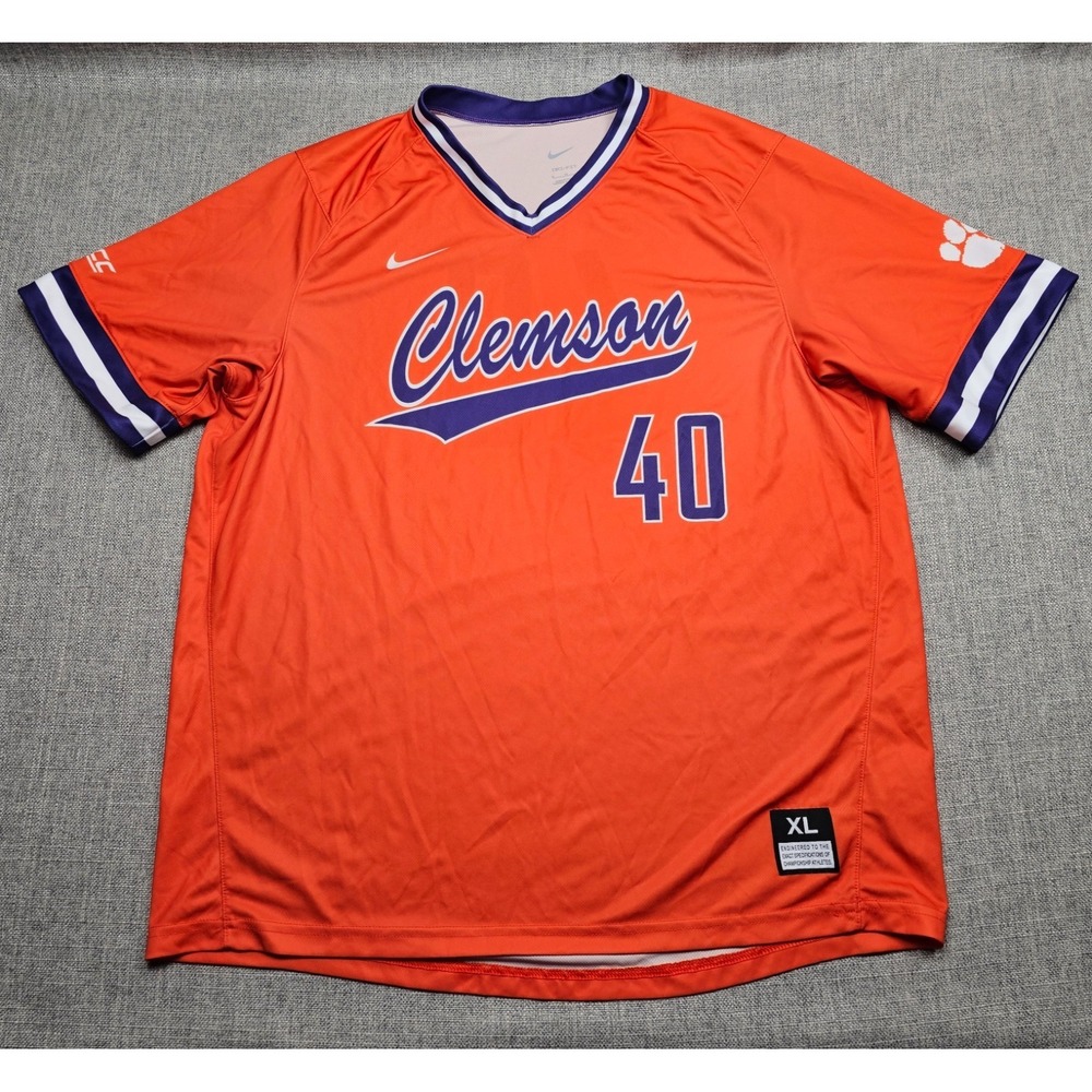 Clemson Tigers Baseball Jersey Mens XL Nike Practice Team‎ Issued Authentic NCAA